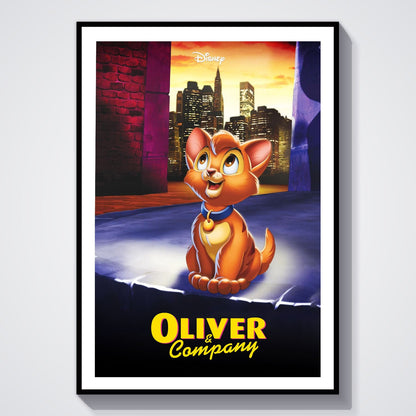 Flex Designs Poster Oliver Company 8 x 10" Home Goods - Movie 1988 Movie Poster