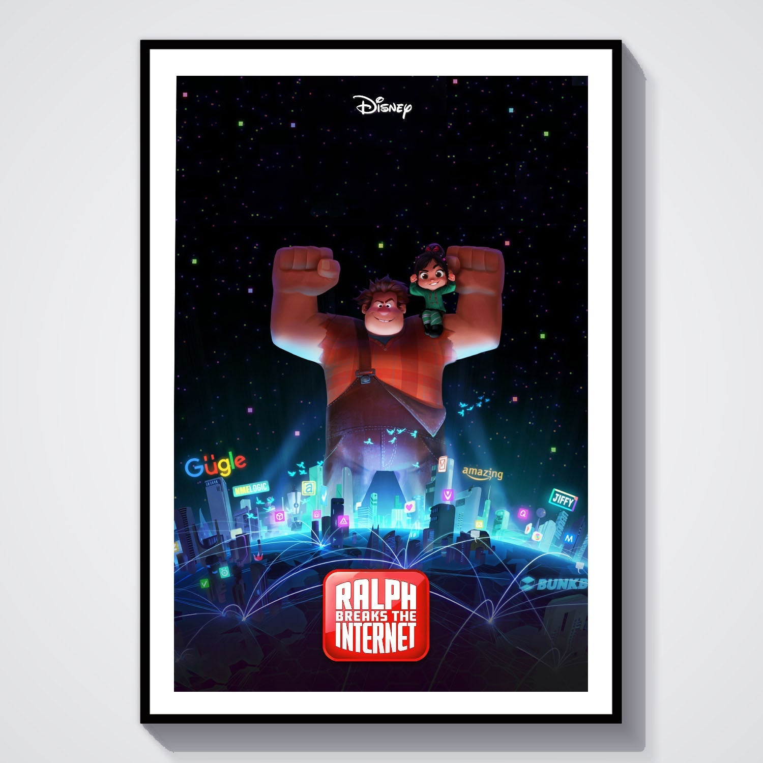Flex Designs Poster Ralph Breaks the Internet 8 x 10" Home Goods - Movie 2018 Movie Poster