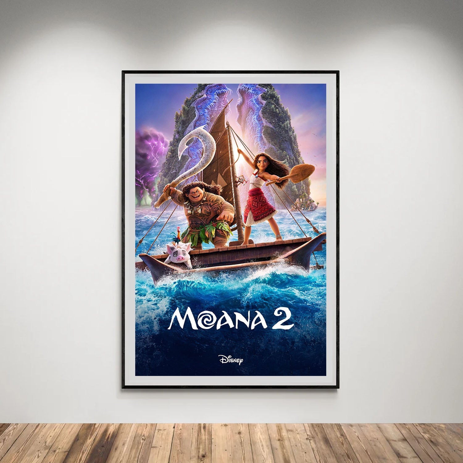 Flex Designs Poster Moana 2 5 x 7" Home Goods - Movie 2024 Movie Poster