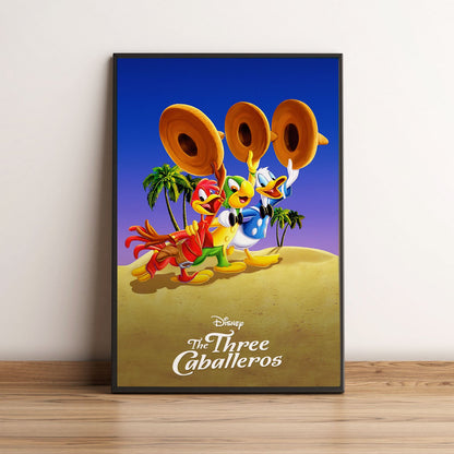 Flex Designs Poster The Three Caballeros Classic 5 x 7" Home Goods - Movie 1944 Movie Poster