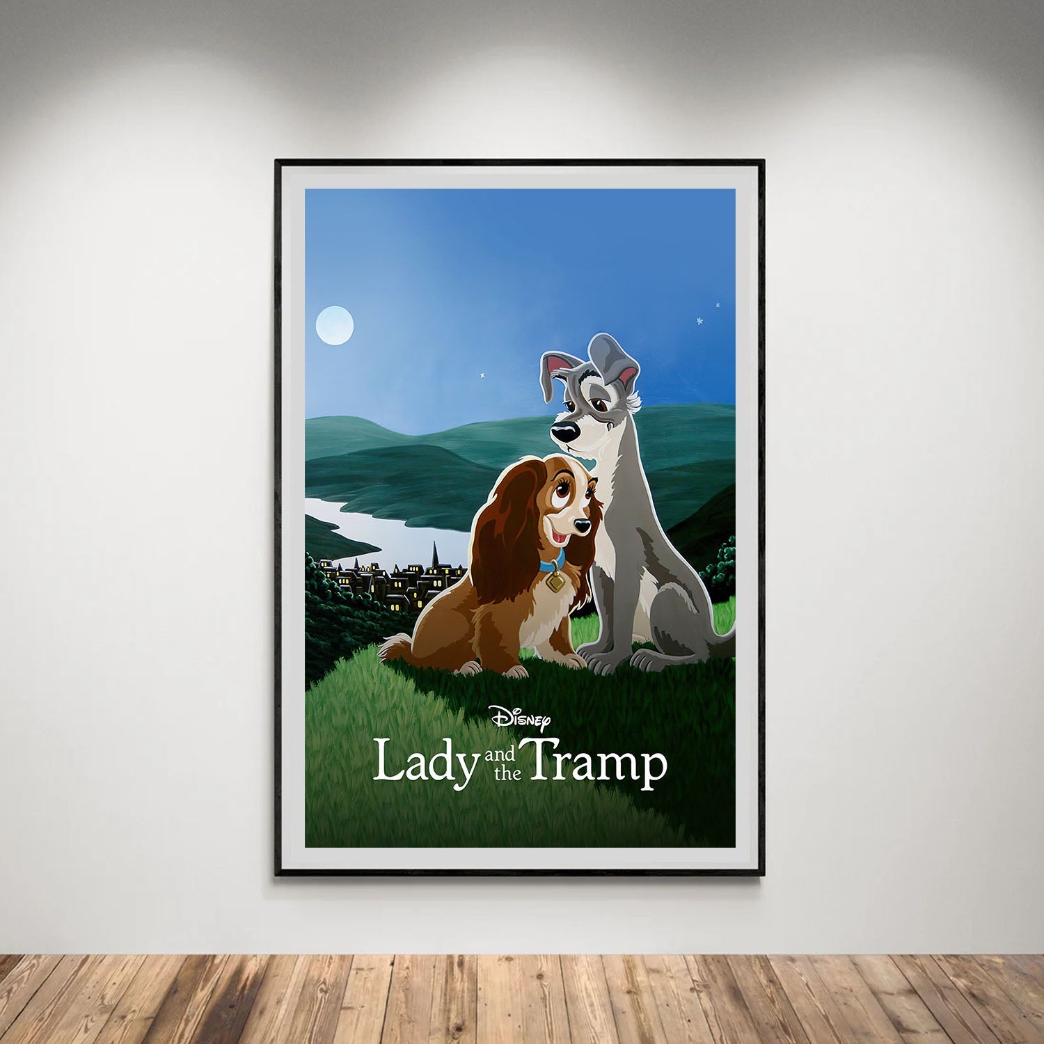 Flex Designs Poster Lady and the Tramp Classic 5 x 7" Home Goods - Movie 1955 Movie Poster