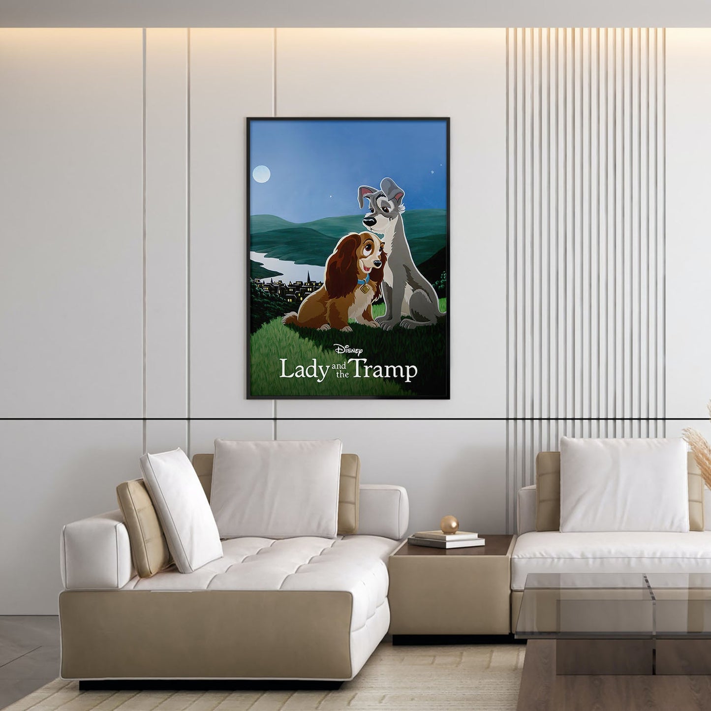 Flex Designs Poster Lady and the Tramp Classic 5 x 7" Home Goods - Movie 1955 Movie Poster