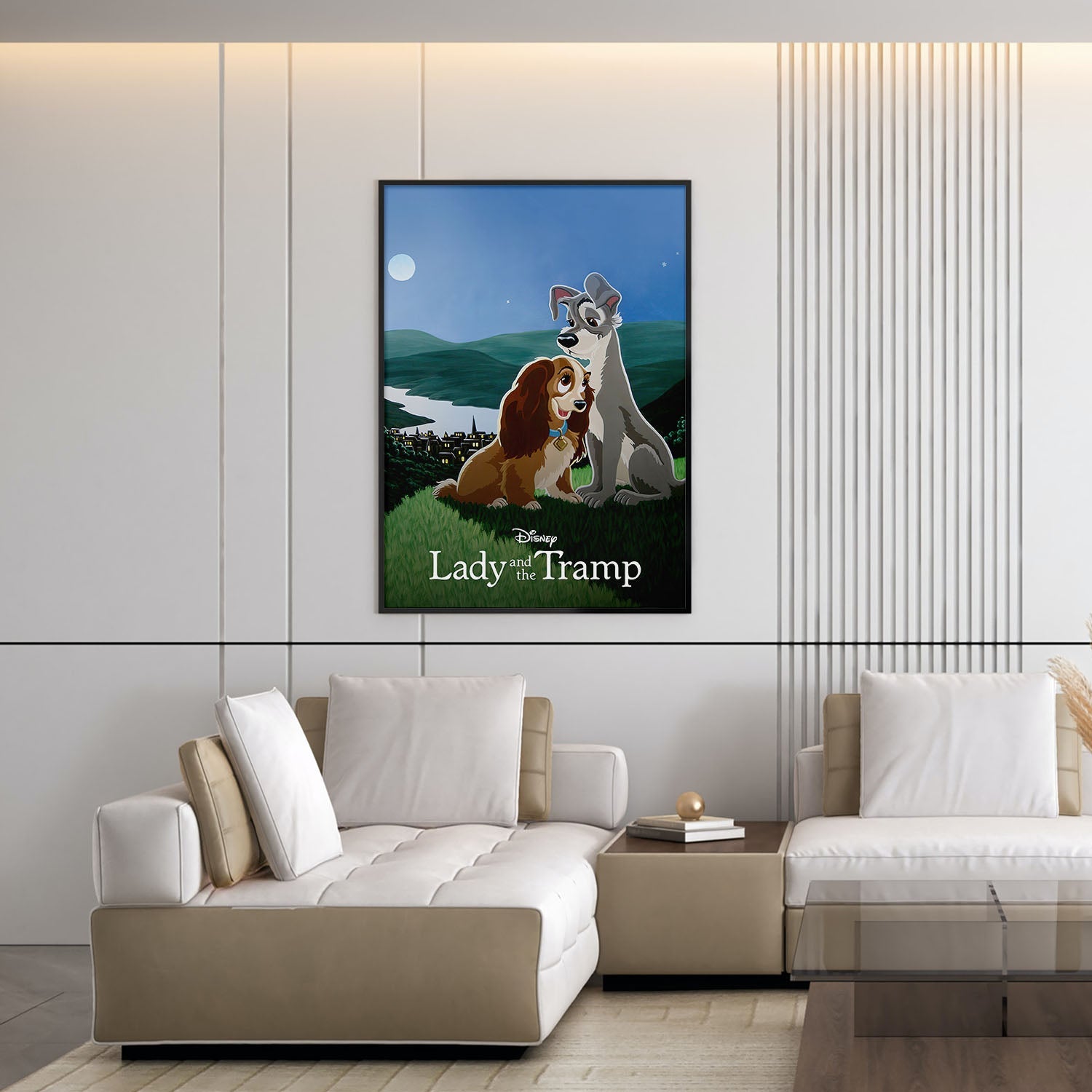 Flex Designs Poster Lady and the Tramp Classic 5 x 7" Home Goods - Movie 1955 Movie Poster