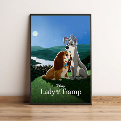 Flex Designs Poster Lady and the Tramp Classic 5 x 7" Home Goods - Movie 1955 Movie Poster