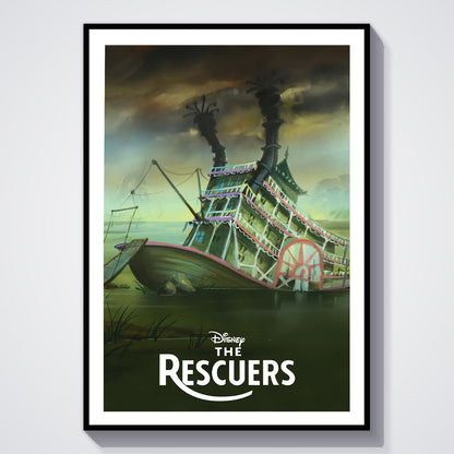 Flex Designs Poster The Rescuers Classic 8 x 10" Home Goods - Movie 1977 Movie Poster