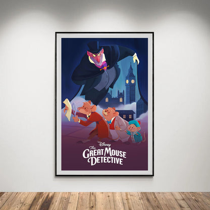 Flex Designs Poster The Great Mouse Detective Classic 5 x 7" Home Goods - Movie 1986 Movie Poster