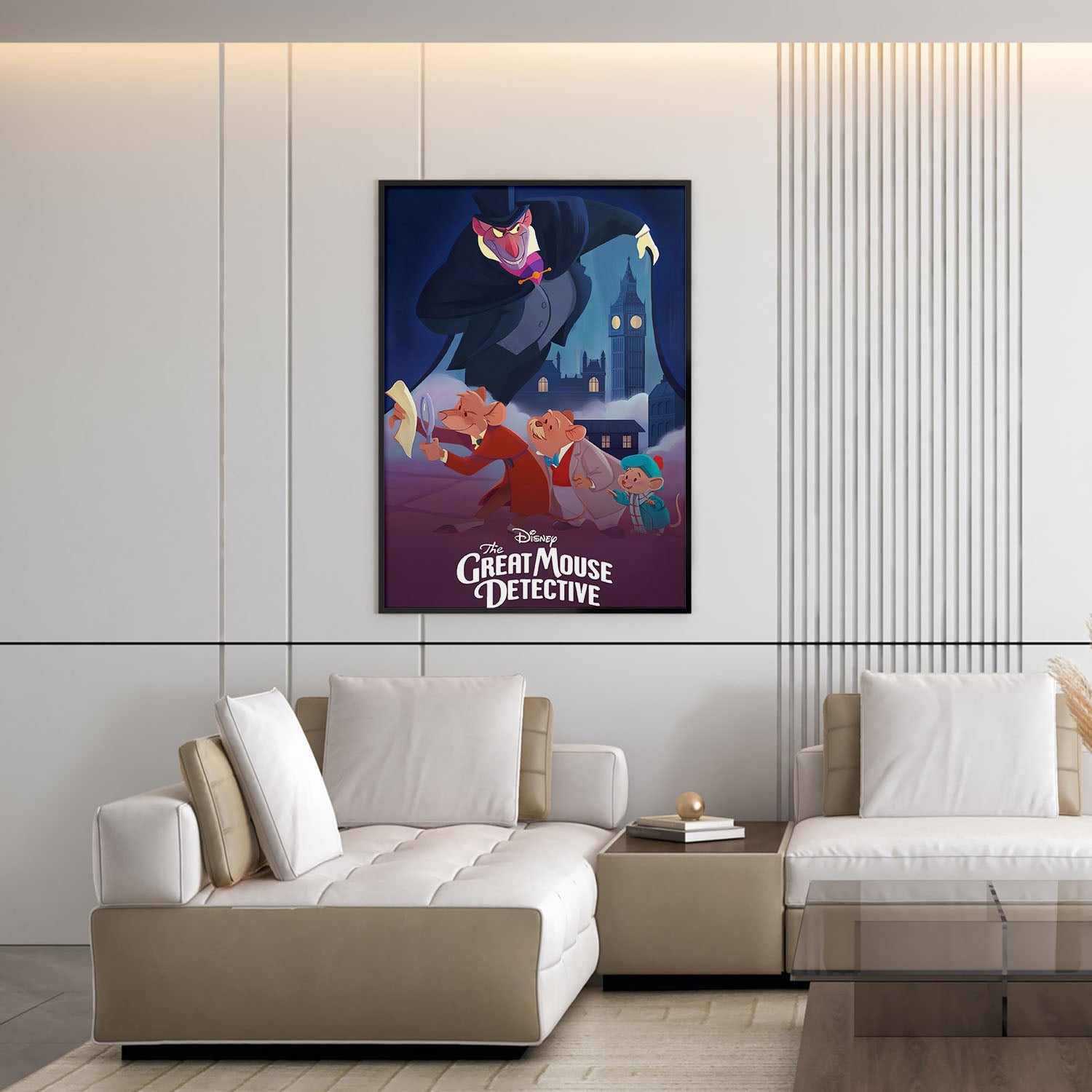 Flex Designs Poster The Great Mouse Detective Classic 5 x 7" Home Goods - Movie 1986 Movie Poster