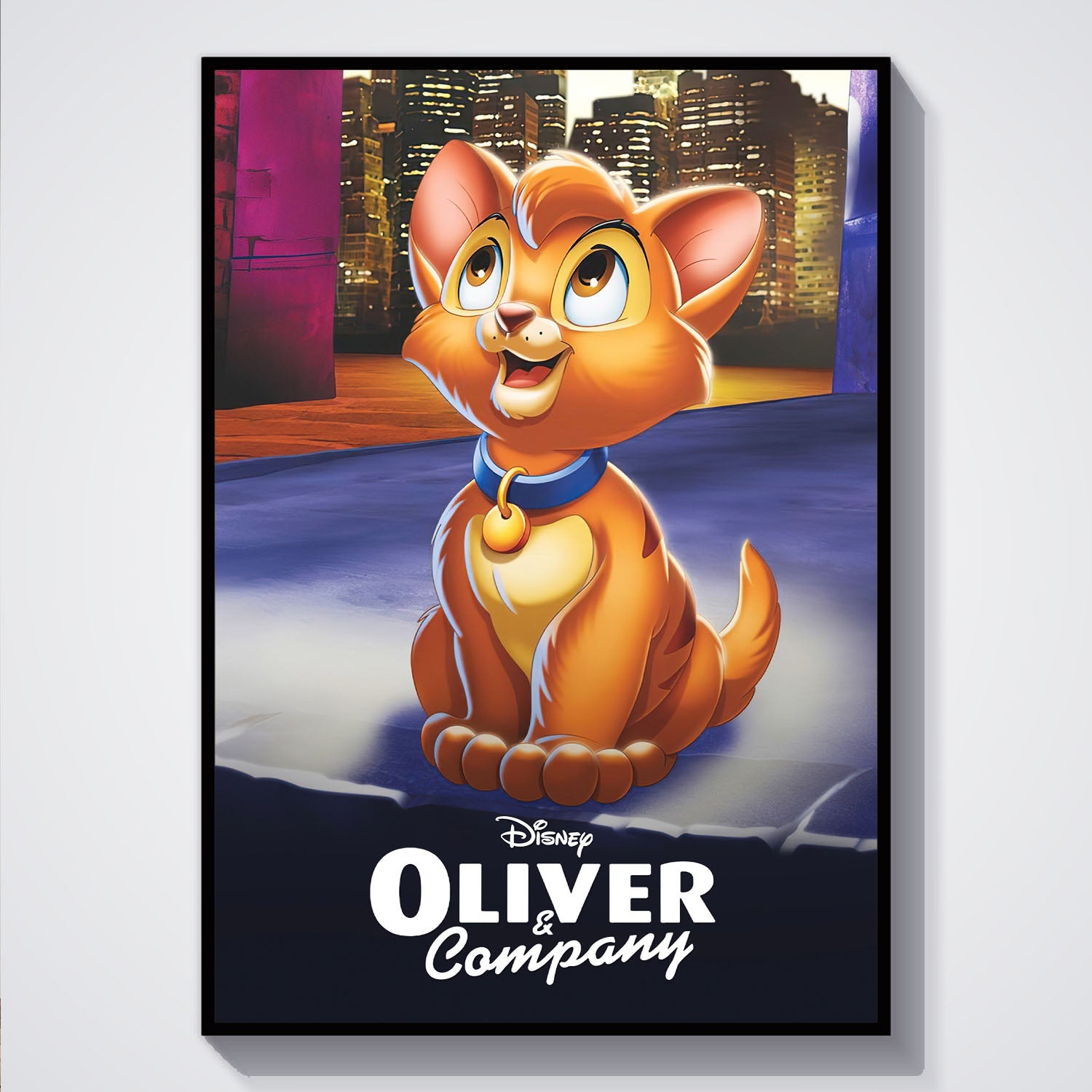 Flex Designs Poster Oliver Company Classic 5 x 7" Home Goods - Movie 1988 Movie Poster