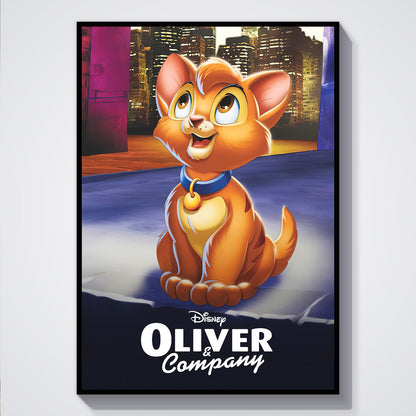 Flex Designs Poster Oliver Company Classic 5 x 7" Home Goods - Movie 1988 Movie Poster