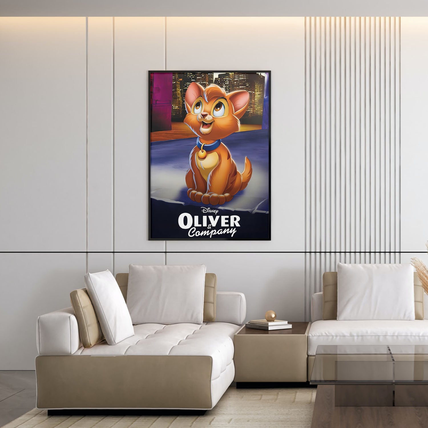 Flex Designs Poster Oliver Company Classic 5 x 7" Home Goods - Movie 1988 Movie Poster