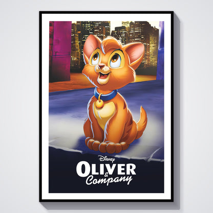 Flex Designs Poster Oliver Company Classic 8 x 10" Home Goods - Movie 1988 Movie Poster