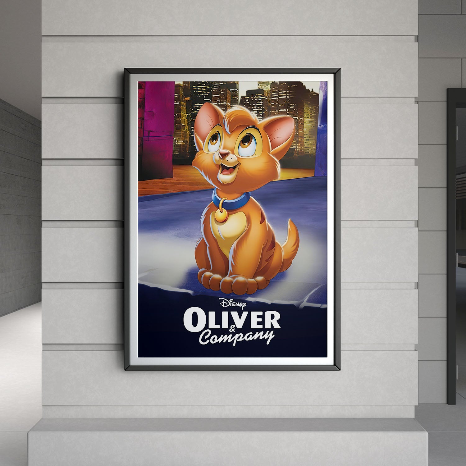 Flex Designs Poster Oliver Company Classic 8 x 10" Home Goods - Movie 1988 Movie Poster