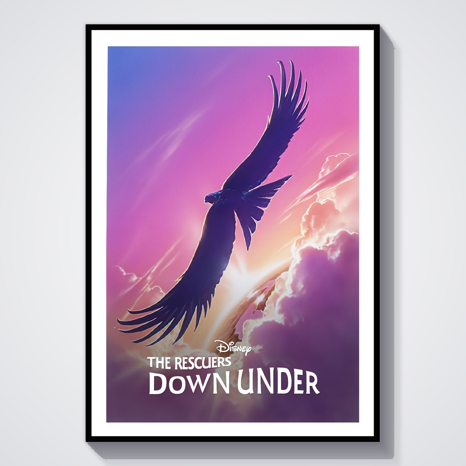 Flex Designs Poster The Rescuers Down Under Classic 8 x 10" Home Goods - Movie 1990 Movie Poster
