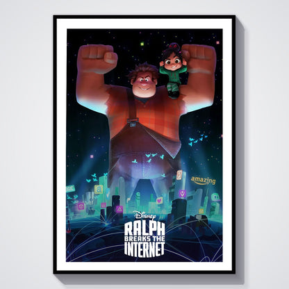Flex Designs Poster Ralph Breaks the Internet Classic 8 x 10" Home Goods - Movie 2018 Movie Poster