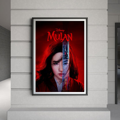 Flex Designs Poster Mulan Live Action 8 x 10" Home Goods - Movie 2020 Movie Poster