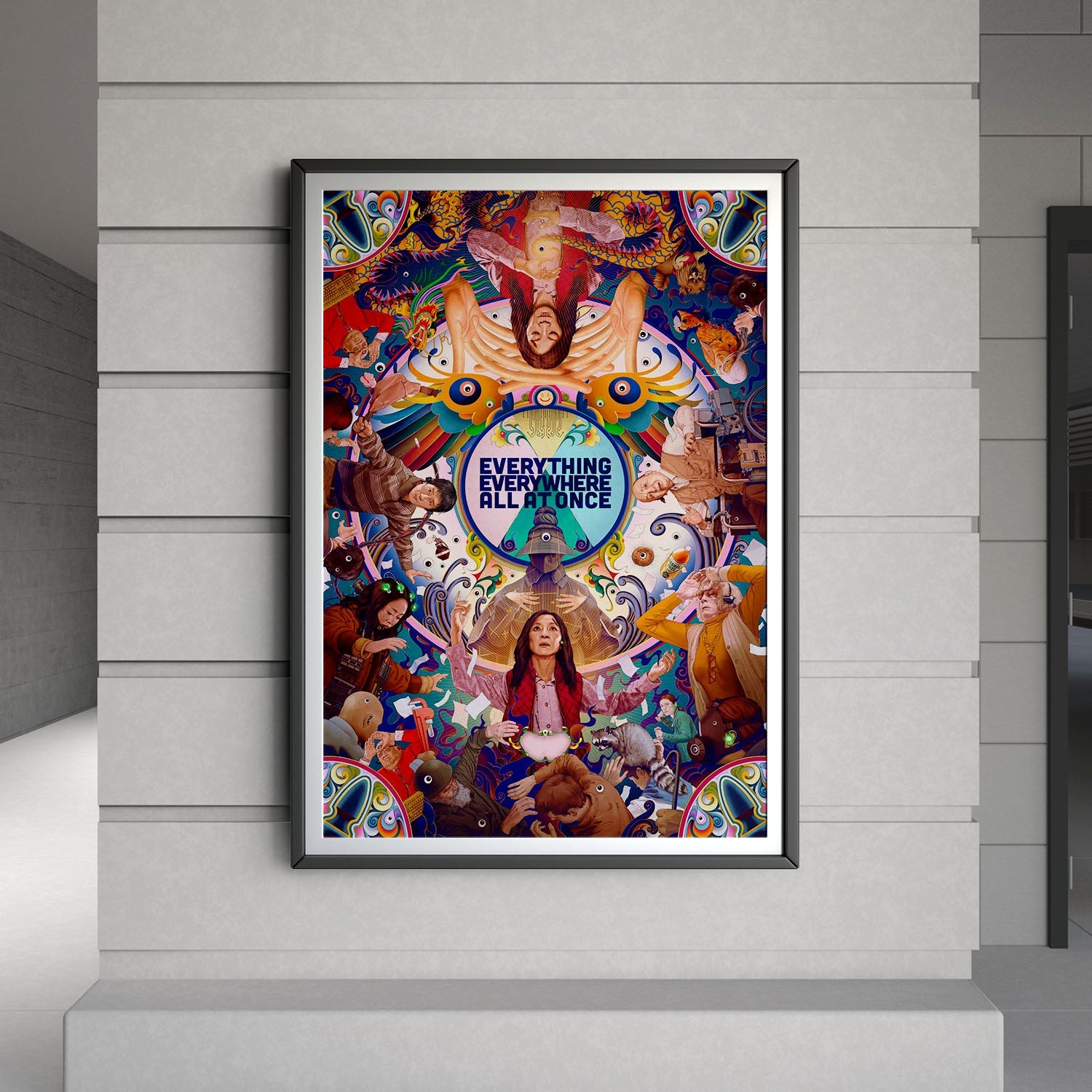 Flex Designs Poster Everything Everywhere All at Once 8 x 10" Home Goods - Movie 2022 Movie Poster
