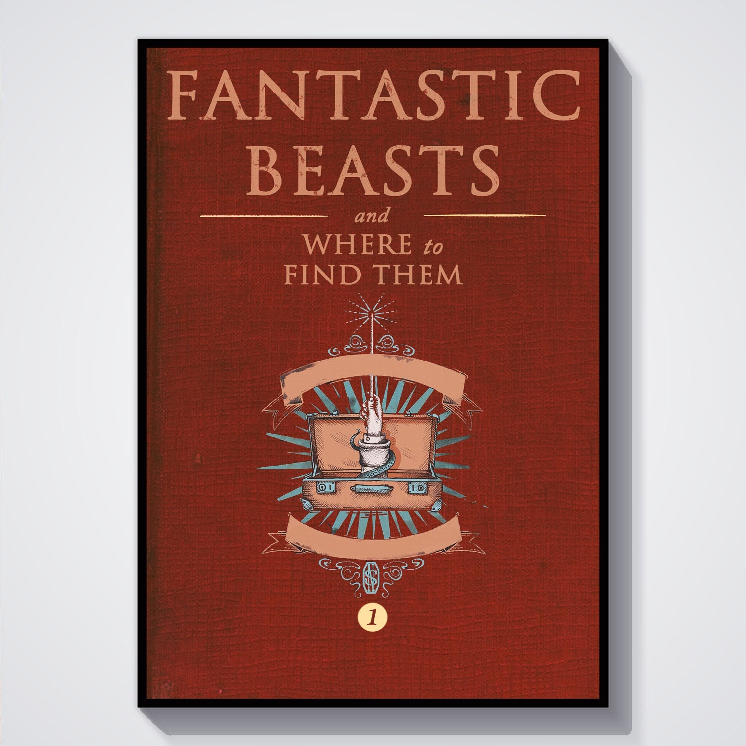 Flex Designs Poster Fantastic Beasts and Where to Find Them Bookcover 5 x 7" Home Goods - Movie 2016 Movie Poster