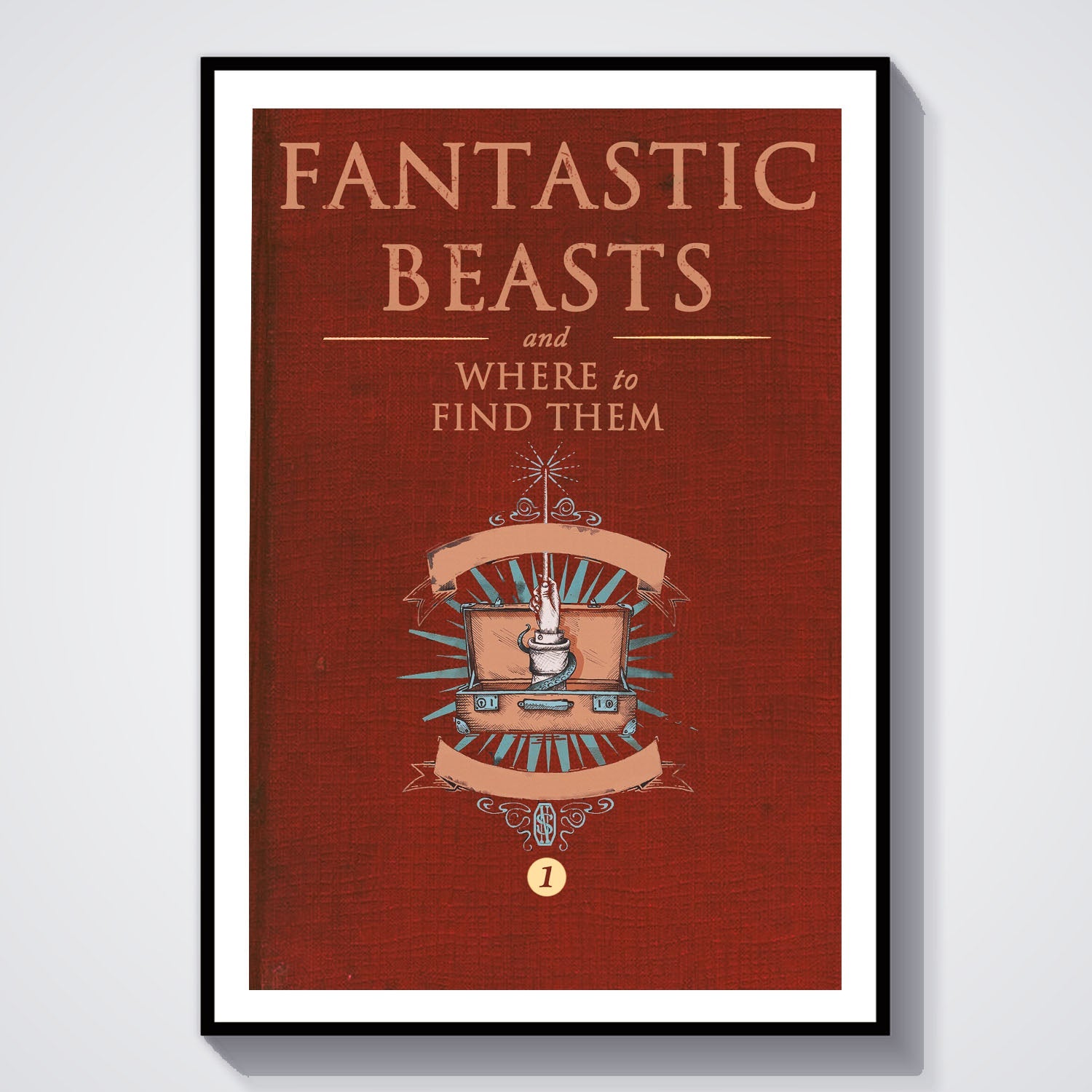 Flex Designs Poster Fantastic Beasts and Where to Find Them Bookcover 8 x 10" Home Goods - Movie 2016 Movie Poster