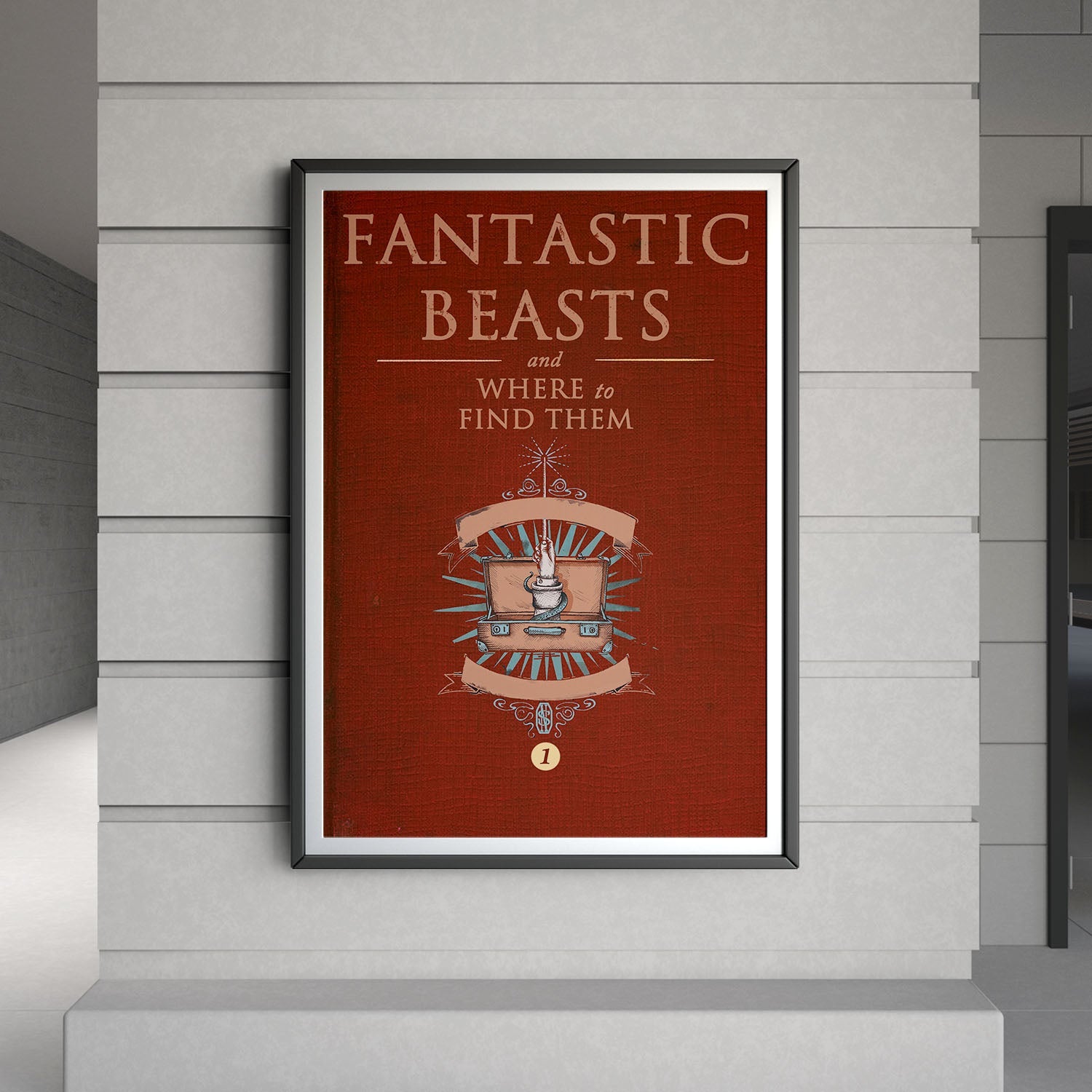 Flex Designs Poster Fantastic Beasts and Where to Find Them Bookcover 8 x 10" Home Goods - Movie 2016 Movie Poster