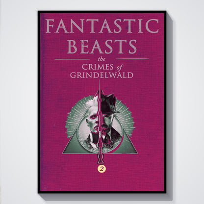 Flex Designs Poster Fantastic Beasts The Crimes of Grindelwald Bookcover 5 x 7" Home Goods - Movie 2018 Movie Poster