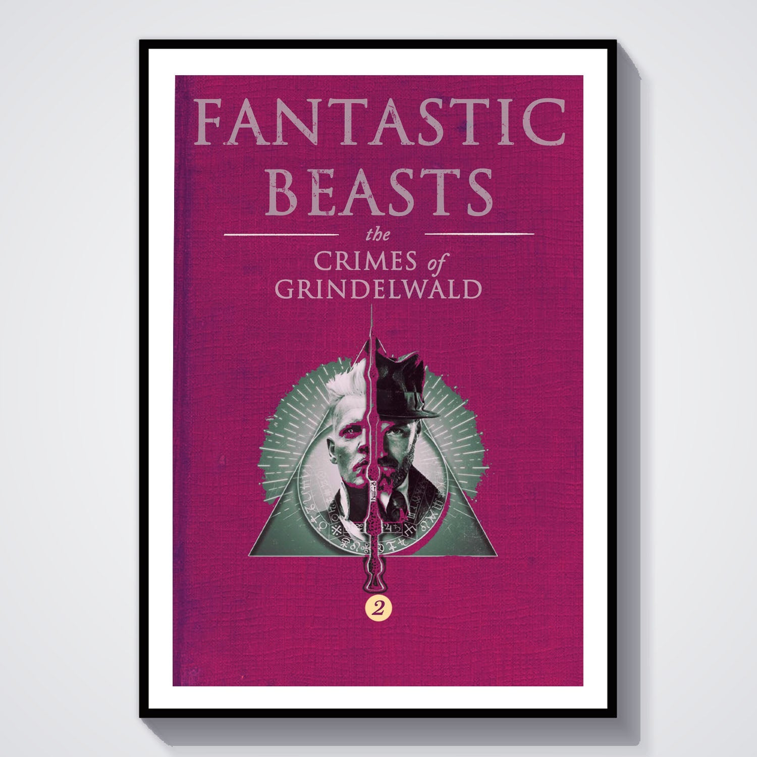 Flex Designs Poster Fantastic Beasts The Crimes of Grindelwald Bookcover 8 x 10" Home Goods - Movie 2018 Movie Poster