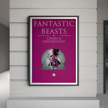 Flex Designs Poster Fantastic Beasts The Crimes of Grindelwald Bookcover 8 x 10" Home Goods - Movie 2018 Movie Poster