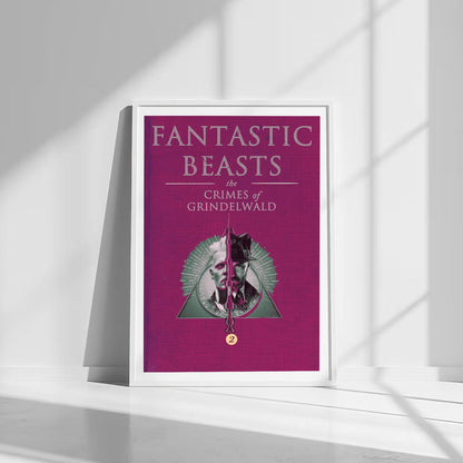 Flex Designs Poster Fantastic Beasts The Crimes of Grindelwald Bookcover 8 x 10" Home Goods - Movie 2018 Movie Poster