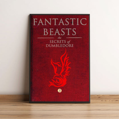 Flex Designs Poster Fantastic Beasts The Secrets of Dumbledore Bookcover 5 x 7" Home Goods - Movie 2022 Movie Poster