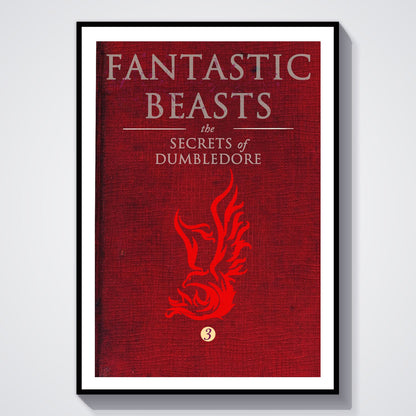 Flex Designs Poster Fantastic Beasts The Secrets of Dumbledore Bookcover 8 x 10" Home Goods - Movie 2022 Movie Poster
