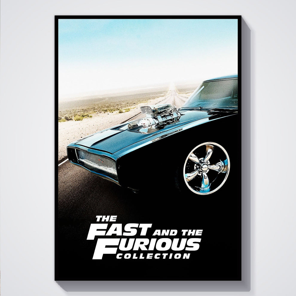 Fast Furious Complete Collection Classic Poster Movie Poster – Flex ...