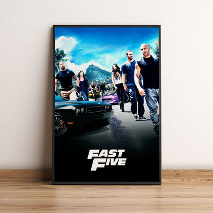 Flex Designs Poster Fast Five Classic 5 x 7" Home Goods - Movie 2011 Movie Poster