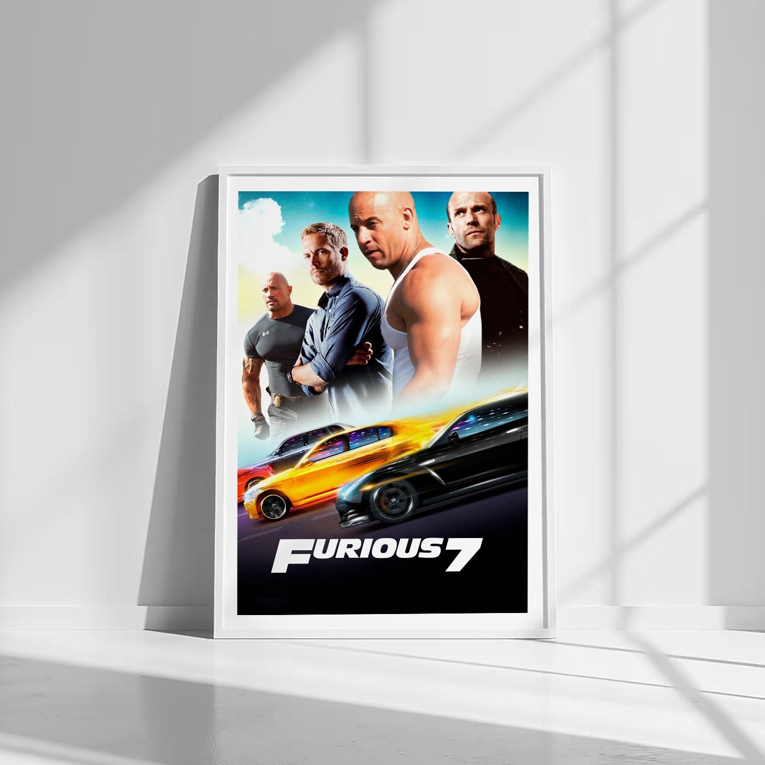 Flex Designs Poster Furious 7 Classic 8 x 10" Home Goods - Movie 2015 Movie Poster