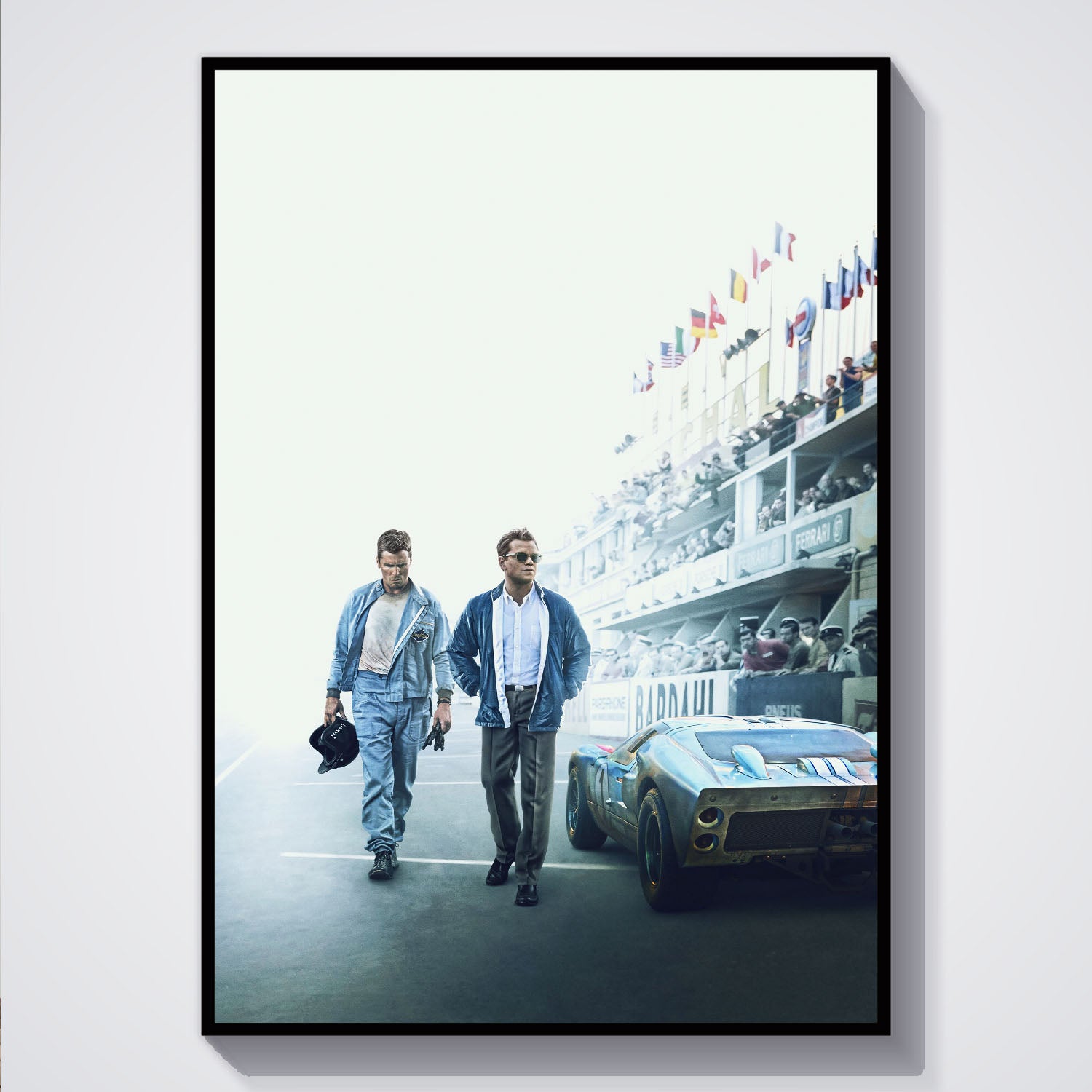 Flex Designs Poster Ford v Ferrari Key Art 5 x 7" Home Goods - Movie 2019 Movie Poster