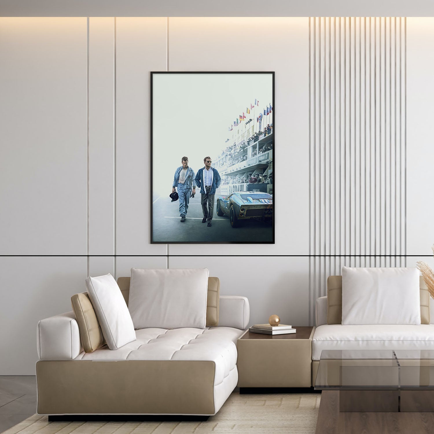Flex Designs Poster Ford v Ferrari Key Art 5 x 7" Home Goods - Movie 2019 Movie Poster