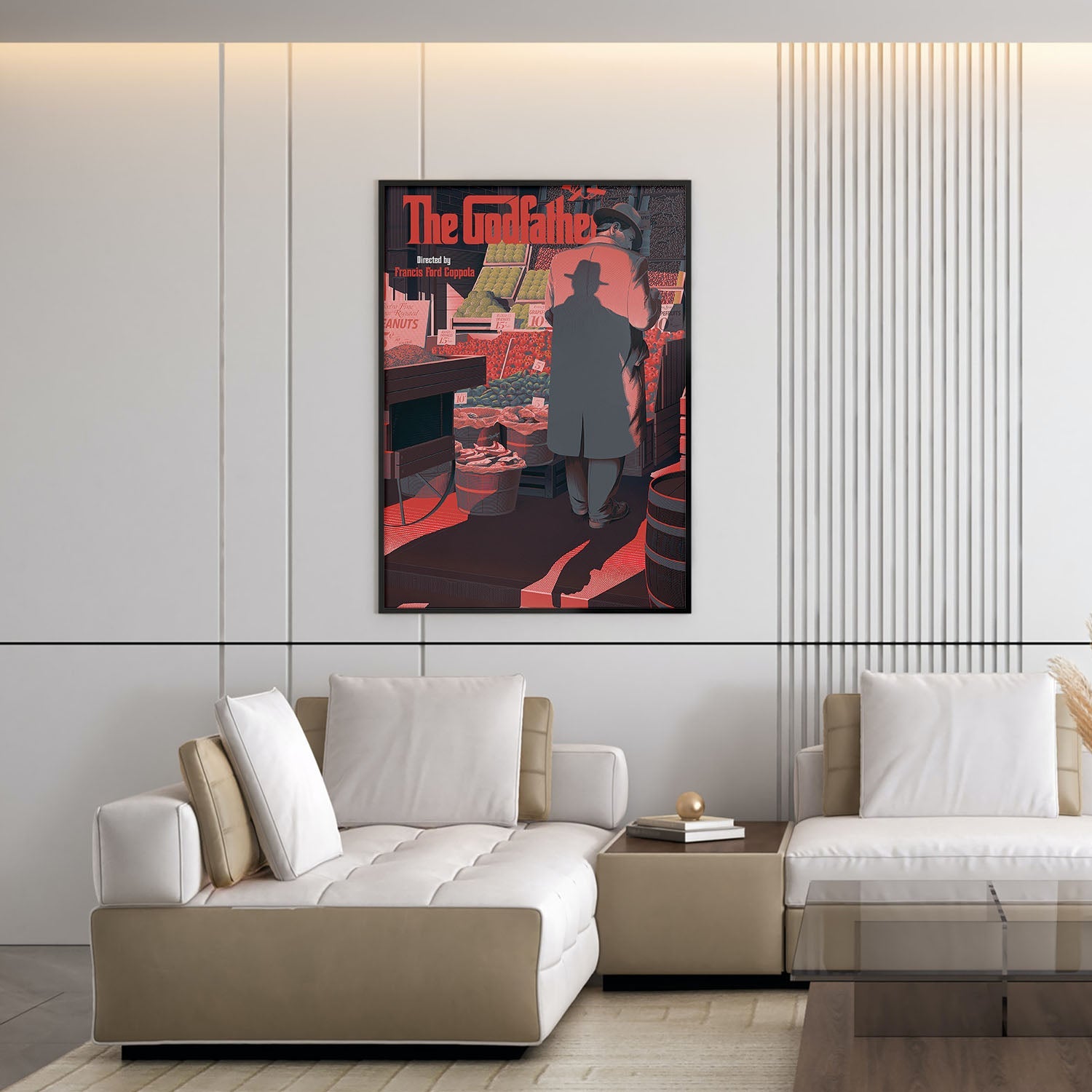 Flex Designs Poster The Godfather Minimalist 5 x 7" Home Goods - Movie 1972 Movie Poster