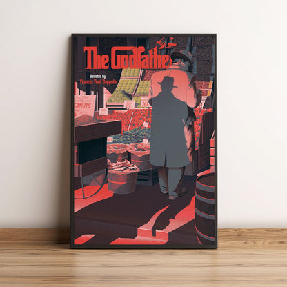 Flex Designs Poster The Godfather Minimalist 5 x 7" Home Goods - Movie 1972 Movie Poster