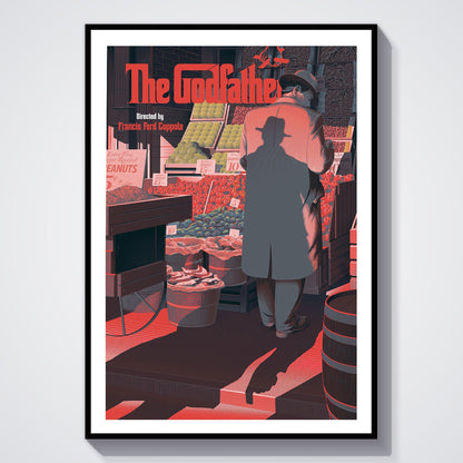 Flex Designs Poster The Godfather Minimalist 8 x 10" Home Goods - Movie 1972 Movie Poster