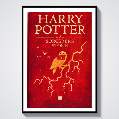 Flex Designs Poster Harry Potter and the Philosophers Stone Bookcover 8 x 10" Home Goods - Movie 2001 Movie Poster