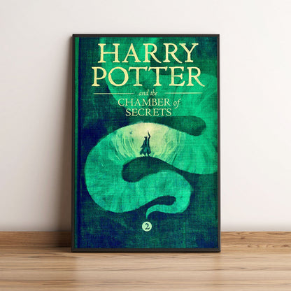 Flex Designs Poster Harry Potter and the Chamber of Secrets Bookcover 5 x 7" Home Goods - Movie 2002 Movie Poster