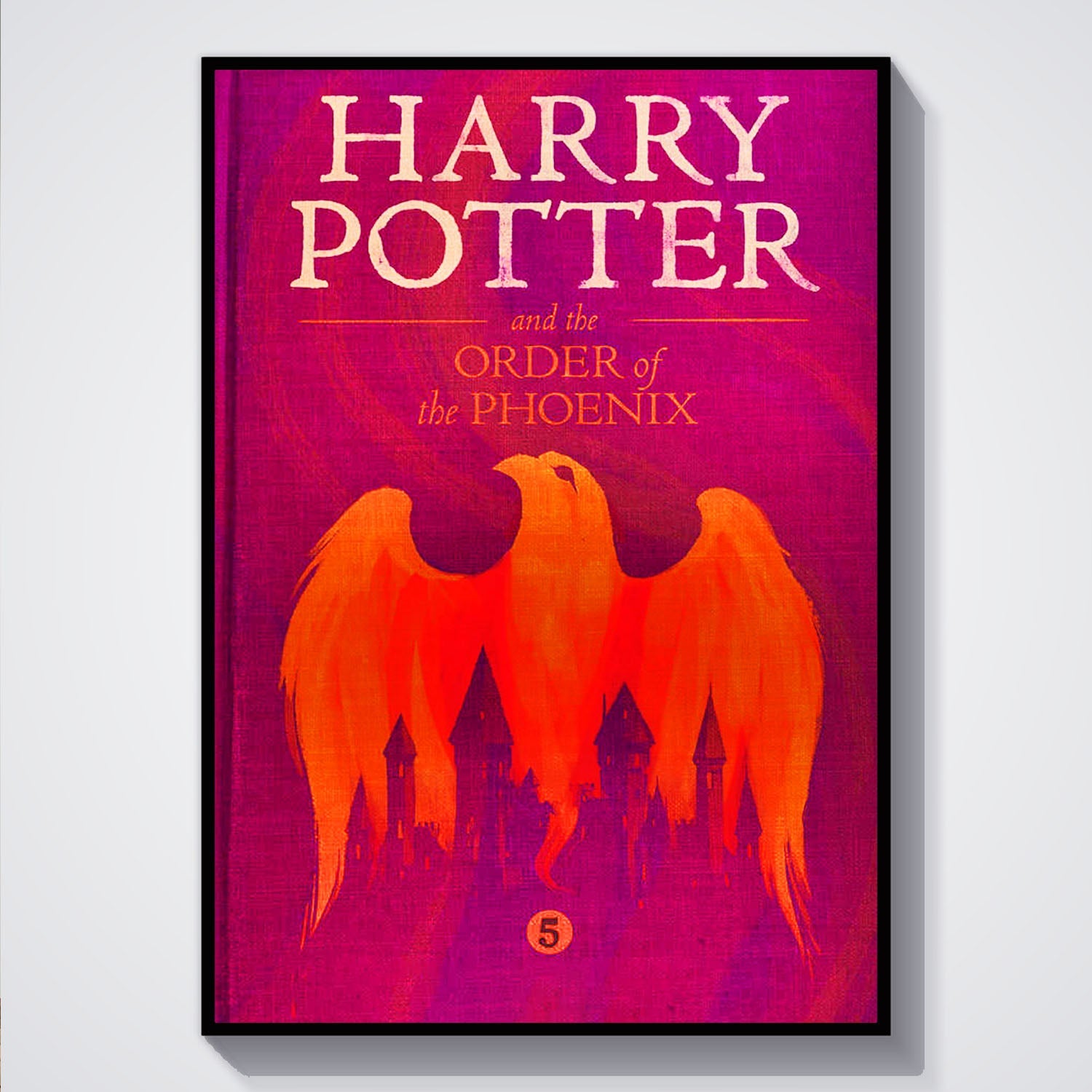 Flex Designs Poster Harry Potter and the Order of the Phoenix Bookcover 5 x 7" Home Goods - Movie 2007 Movie Poster