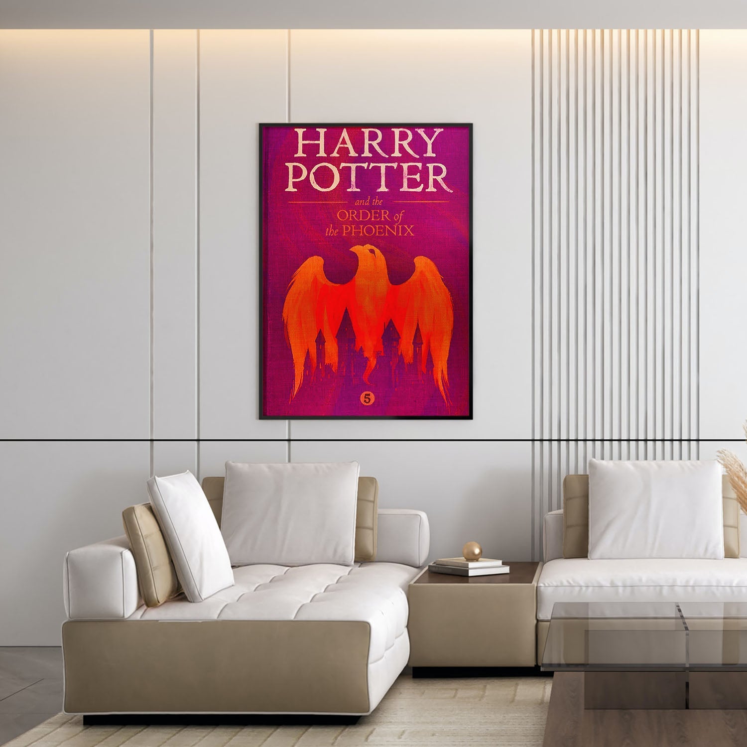 Flex Designs Poster Harry Potter and the Order of the Phoenix Bookcover 5 x 7" Home Goods - Movie 2007 Movie Poster