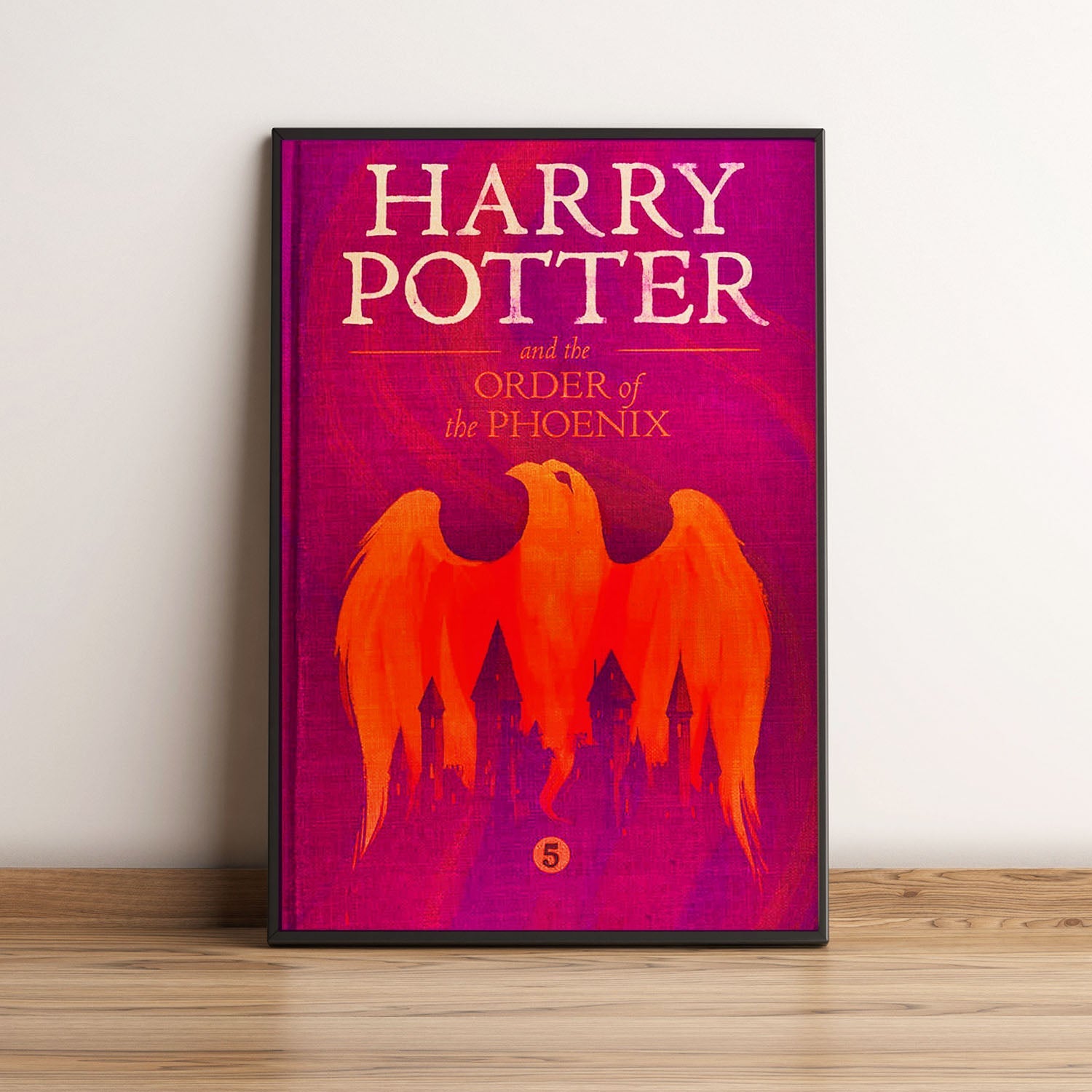 Flex Designs Poster Harry Potter and the Order of the Phoenix Bookcover 5 x 7" Home Goods - Movie 2007 Movie Poster