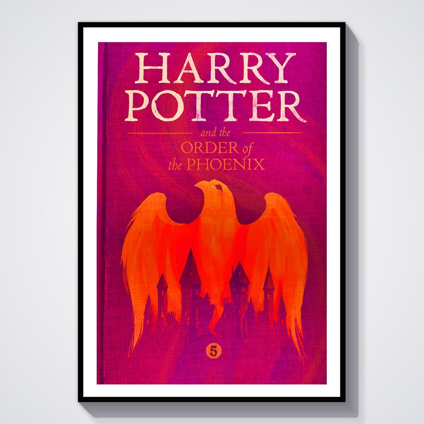Flex Designs Poster Harry Potter and the Order of the Phoenix Bookcover 8 x 10" Home Goods - Movie 2007 Movie Poster