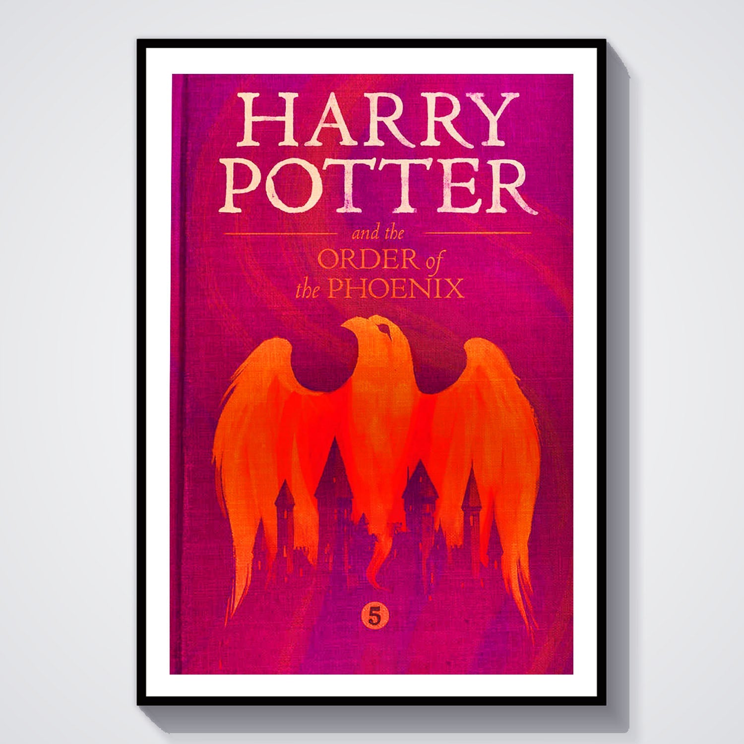 Flex Designs Poster Harry Potter and the Order of the Phoenix Bookcover 8 x 10" Home Goods - Movie 2007 Movie Poster