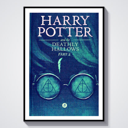 Flex Designs Poster Harry Potter and the Deathly Hallows Part 2 Bookcover 8 x 10" Home Goods - Movie 2011 Movie Poster