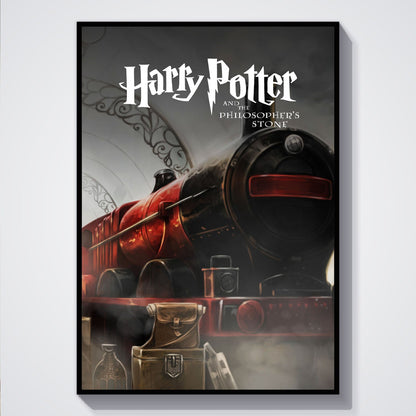 Flex Designs Poster Harry Potter and the Philosophers Stone Minimalist 5 x 7" Home Goods - Movie 2001 Movie Poster