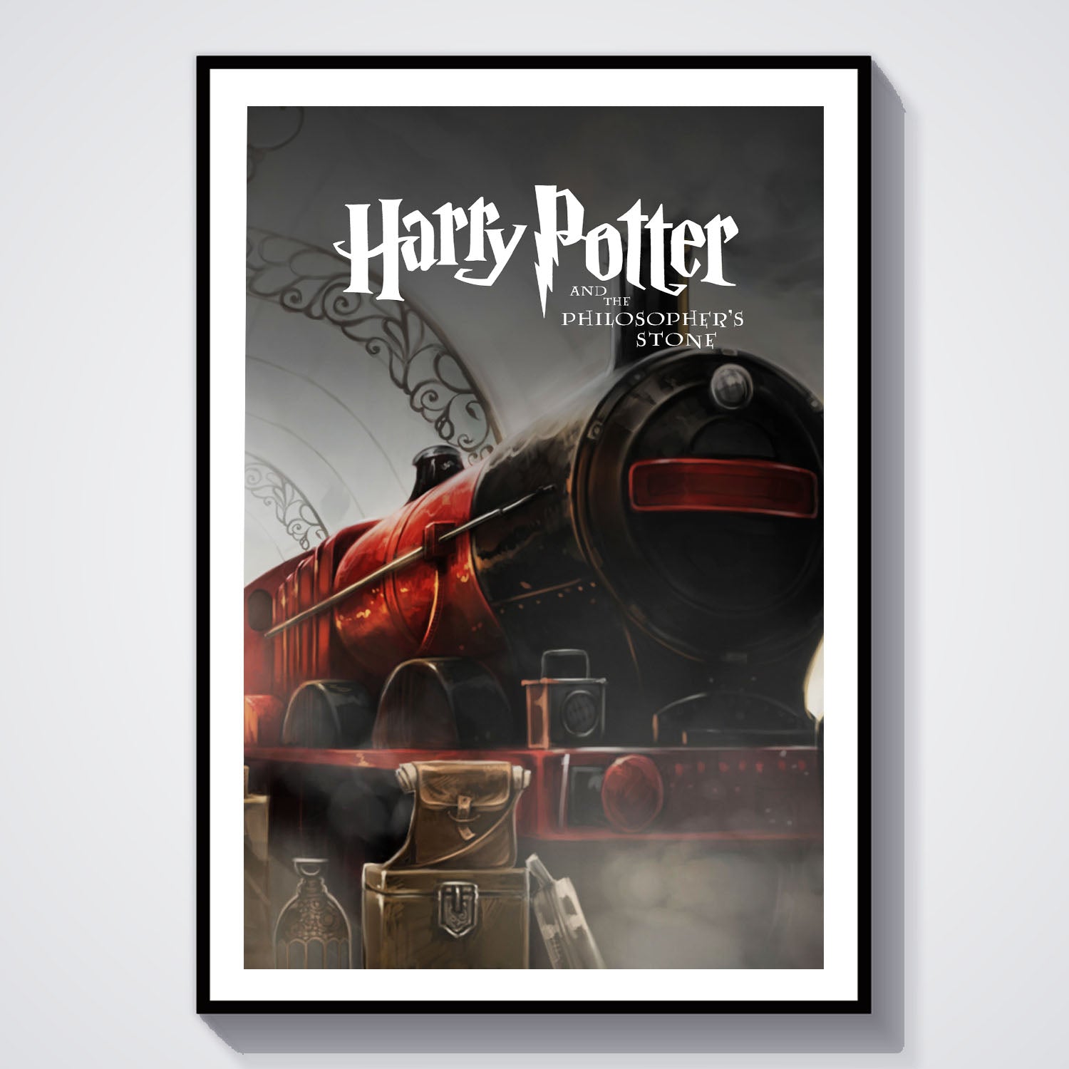 Flex Designs Poster Harry Potter and the Philosophers Stone Minimalist 8 x 10" Home Goods - Movie 2001 Movie Poster