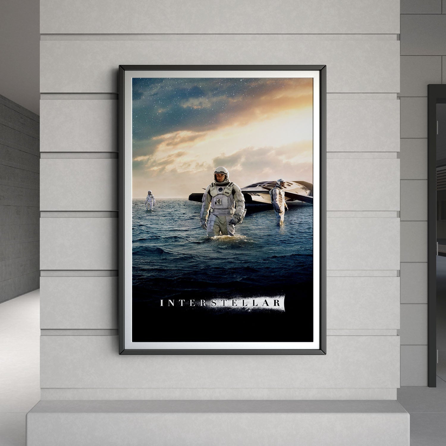 Flex Designs Poster Interstellar Cinematic 8 x 10" Home Goods - Movie 2014 Movie Poster