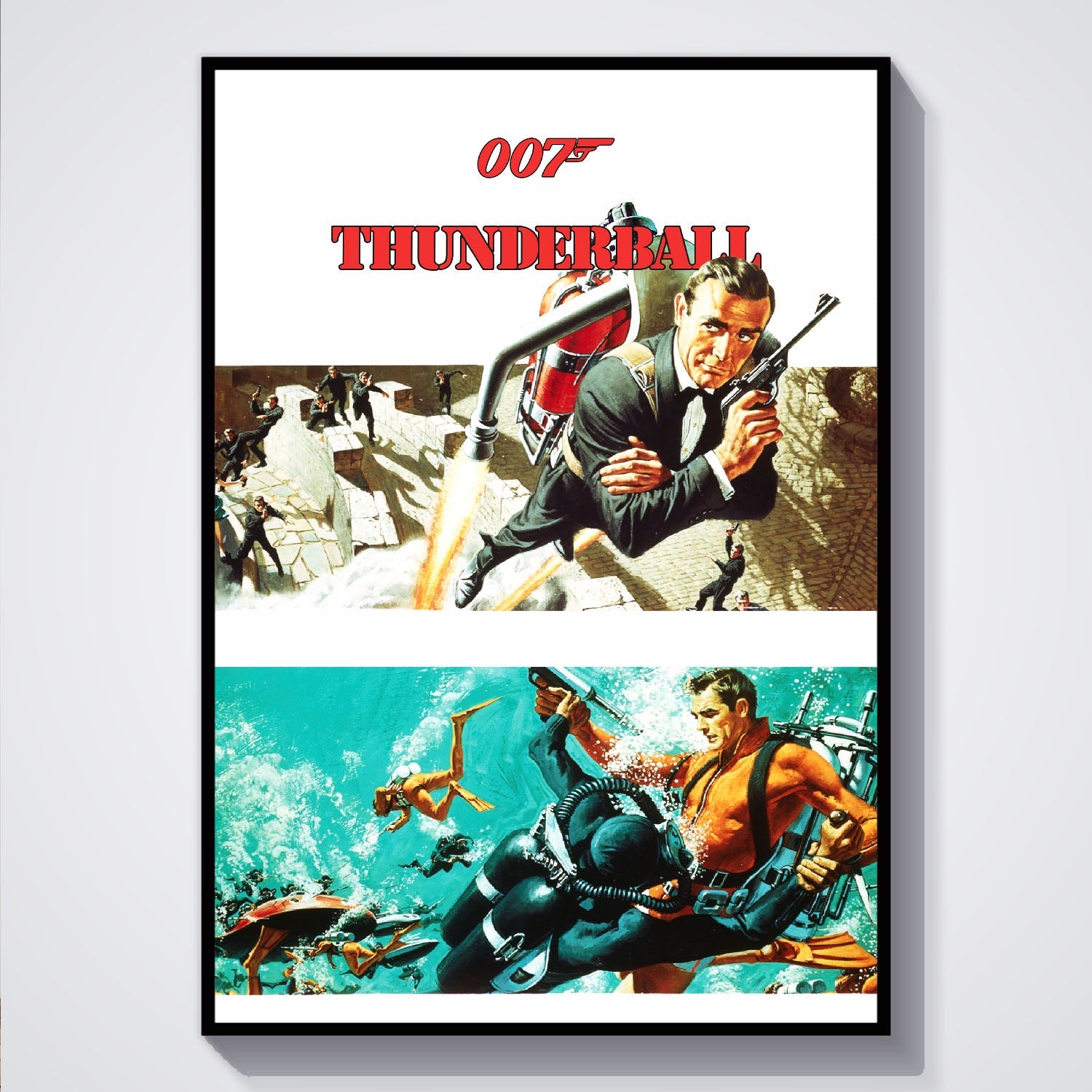 Flex Designs Poster Thunderball 5 x 7" Home Goods - Movie 1965 Movie Poster