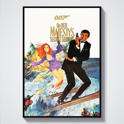 Flex Designs Poster On Her Majestys Secret Service 5 x 7" Home Goods - Movie 1969 Movie Poster